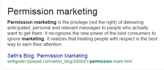 Permission Marketing Seth Godin