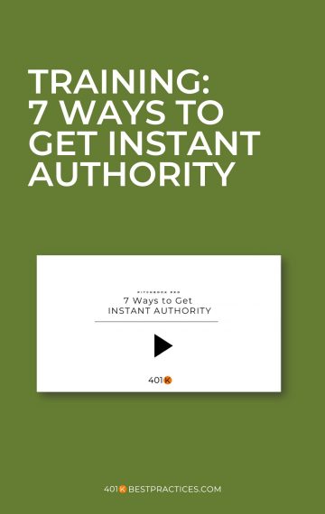 7 Ways to Get Instant Authority Advisor Training (Video)