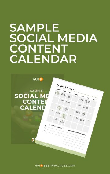 Sample Social Media Content Calendar (PDF)