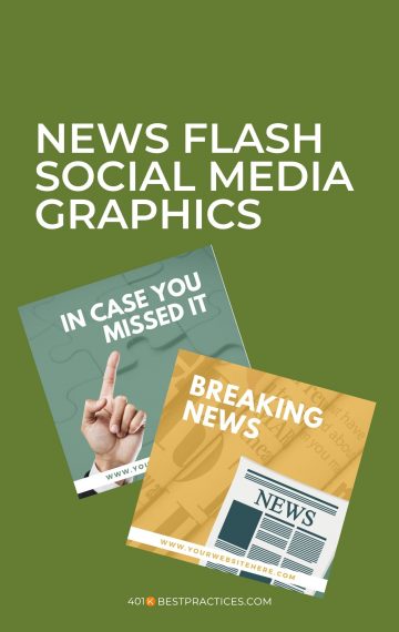 News Flash Social Media Graphics (Canva)