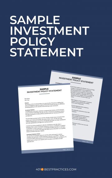 Sample Investment Policy Statement (MS Word/Canva)