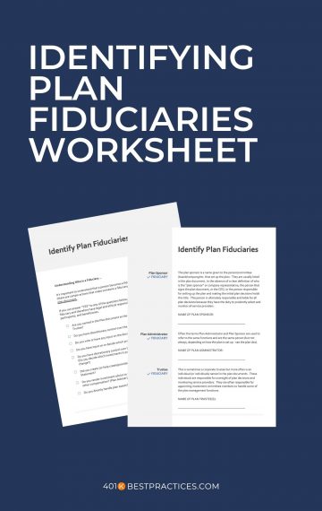 Identifying Plan Fiduciaries Worksheets (MS Word/PPT)