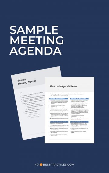 Sample Committee Meeting Agenda (MS Word/Canva/PPT)