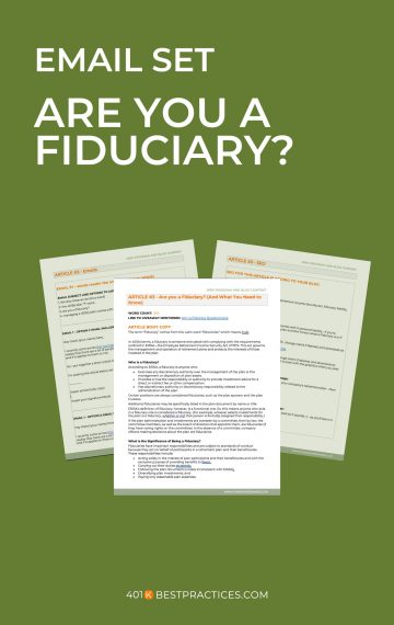 Drip Email Set – Are You a Fiduciary? (MS Word)