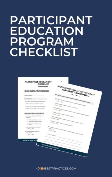 Participant Education Program Checklist (Canva)