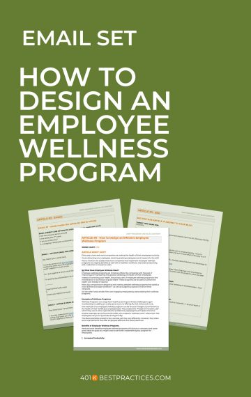 Drip Email Set – How to Design an Effective Employee Wellness Program (MS Word)