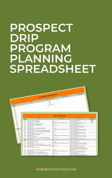 12-Month Prospect Drip Program Planning Spreadsheet (Google Sheets)