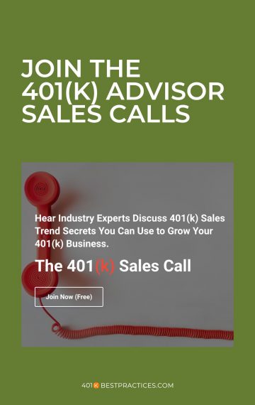 The 401k Advisor Sales Calls (Outside Resource)