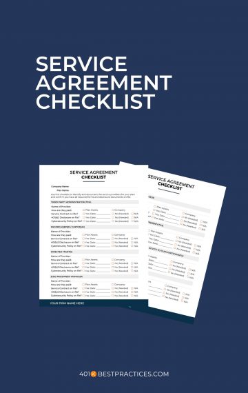 Service Agreement Checklist