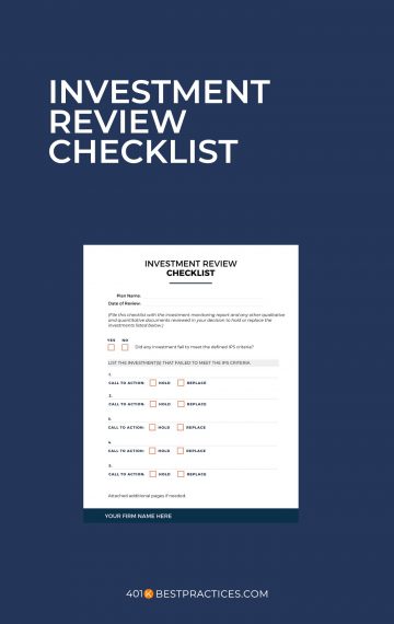 Investment Review Checklist