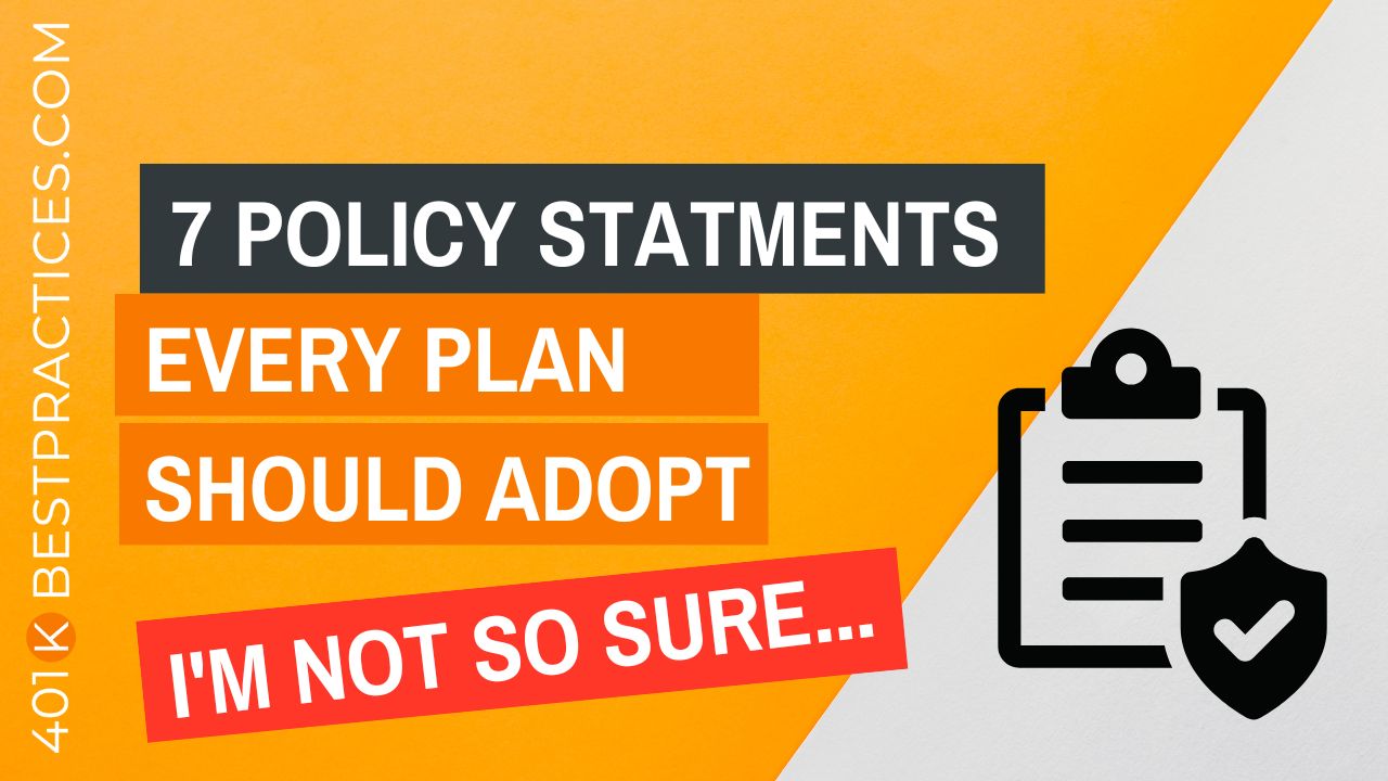 Seven Policy Statements Every Plan Should Consider