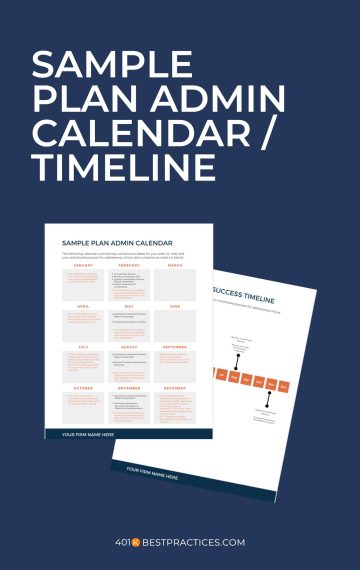 Sample Plan Admin Calendar and Timeline (Canva)