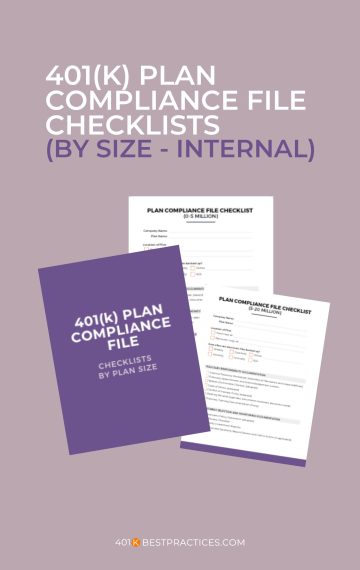 Plan Compliance File Checklists by Plan Size (Canva)