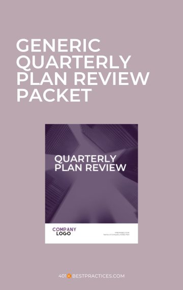 Generic Quarterly Plan Review Packet (Canva)