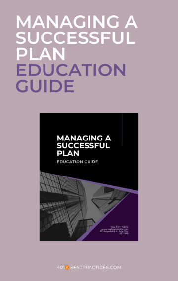 Education Guide – Managing a Successful Plan (Canva)